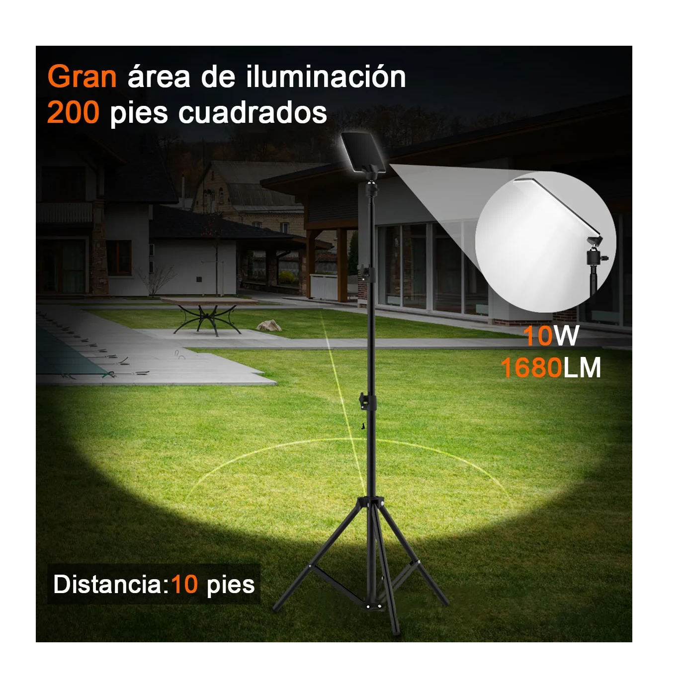 Foto 6 pulgar | Lámpara Led Portátil Usb Luz De Camping Con Soporte Trípode