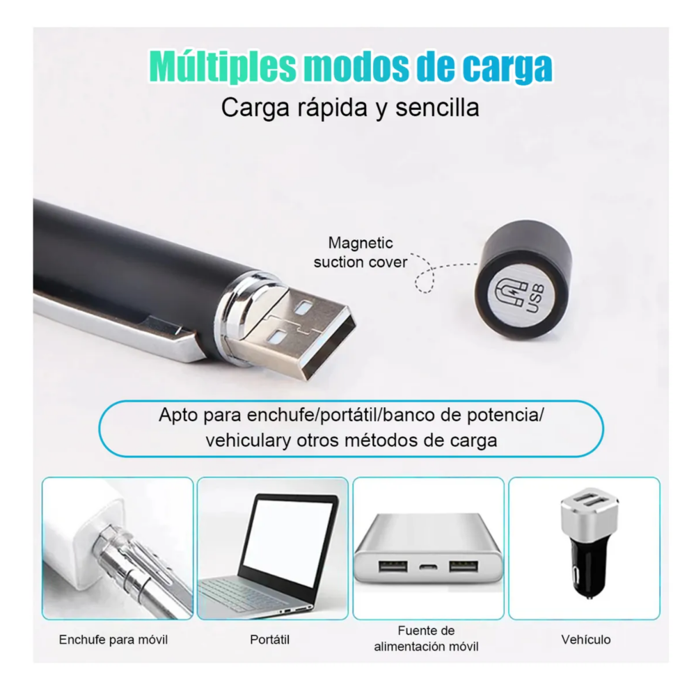 Foto 5 pulgar | Lámparas Led Diagnóstico Recargables Para Medico Lab.g   Negro Y Plata