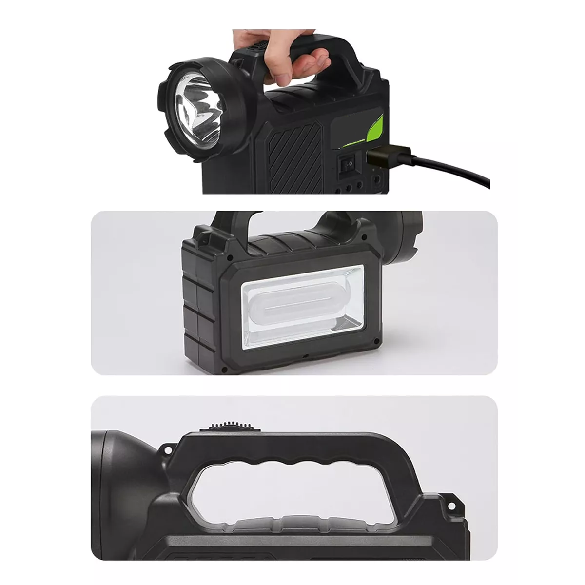 Foto 4 pulgar | Cargador Portátil Luz Solar Eo Safe Imports Negro
