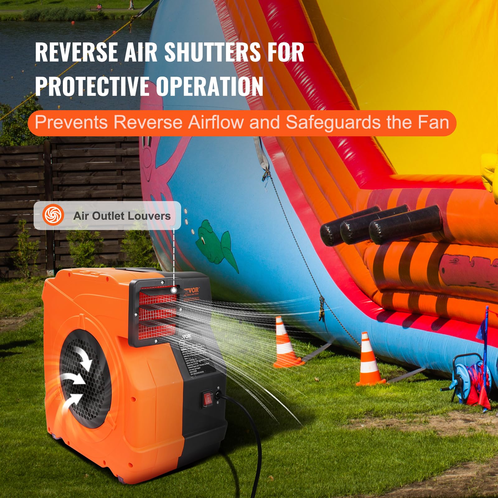 Foto 5 pulgar | Soplador Inflable Vevor 1100w 1.5 Y 1.7 Hp Para Bounce House - Venta Internacional.