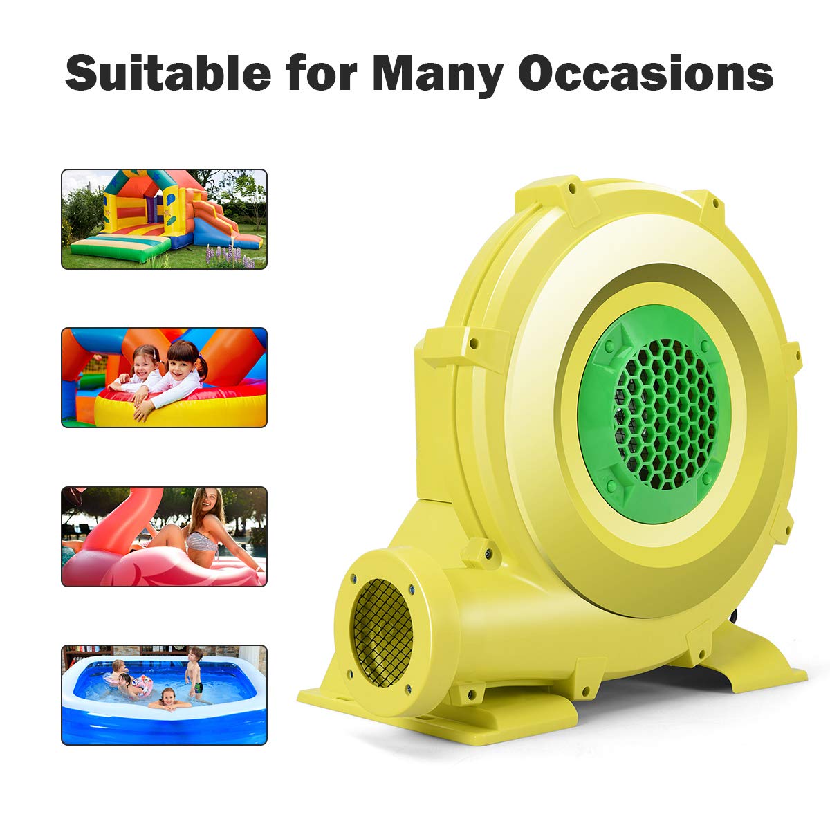 Foto 5 pulgar | Soplador Bounce House Costway 950 W 1,25 Hp Para Castillo Inflable - Venta Internacional.