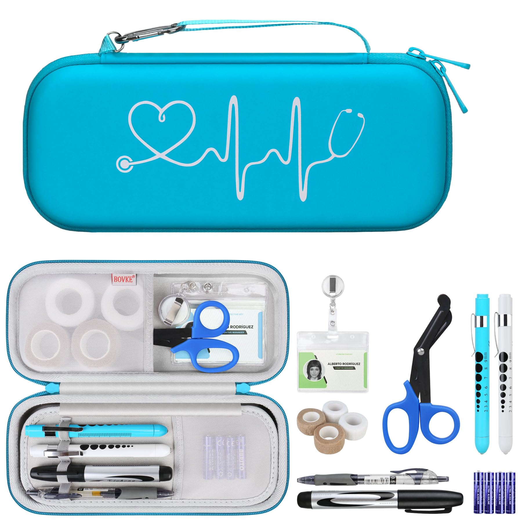 Set De Herramientas De Enfermería Bovke  Funda Para Estetoscopio Con Tijeras Y Linternas - Venta Internacional.