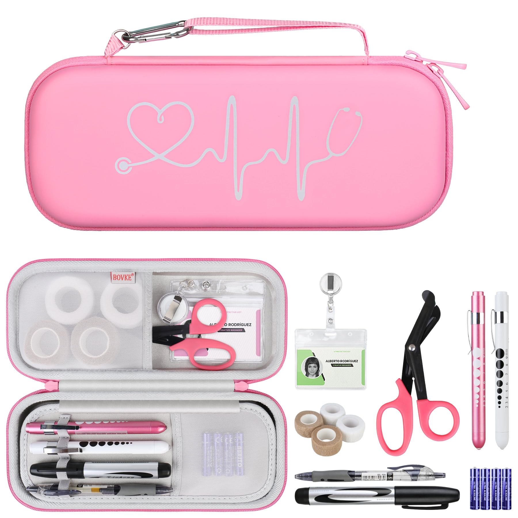 Set De Herramientas De Enfermería Bovke  Funda Para Estetoscopio Con Tijeras Y Linternas - Venta Internacional.