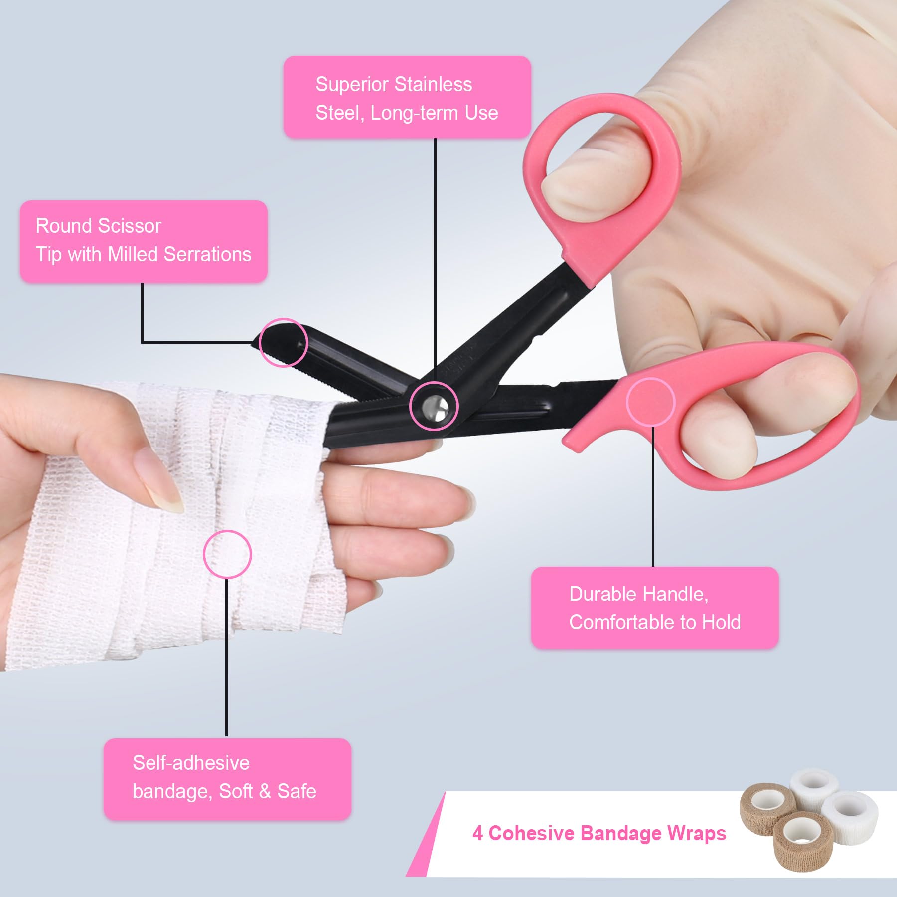 Foto 5 pulgar | Set De Herramientas De Enfermería Bovke  Funda Para Estetoscopio Con Tijeras Y Linternas - Venta Internacional.