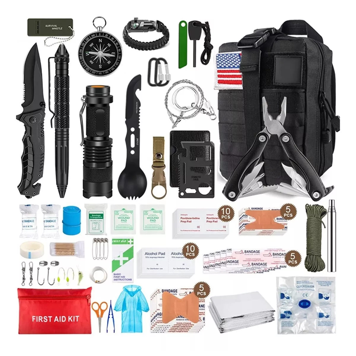 Foto 2 pulgar | Kit De Supervivencia Emergencia Portátil Para Camping Eo Safe Imports Esi-9210 Multicolor