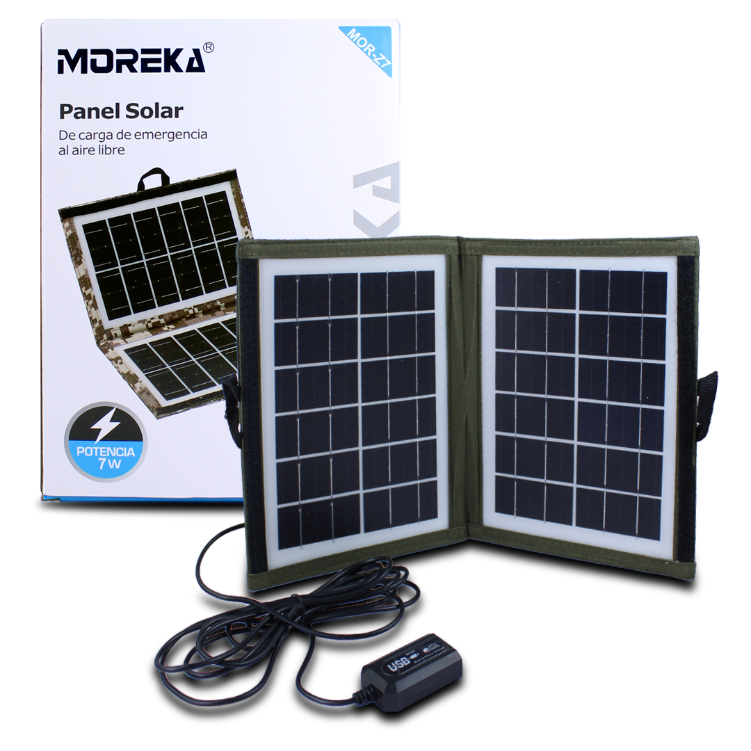 Panel Solar Cargador de Emergencia Moreka