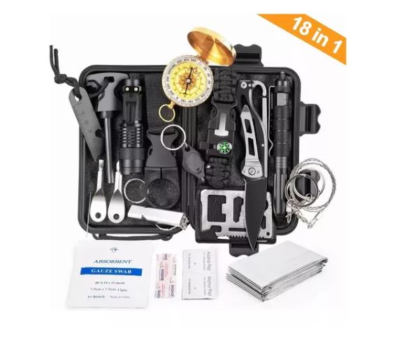 Foto 3 pulgar | Kit De Supervivencia De Emergencia Para Camping 18 en 1