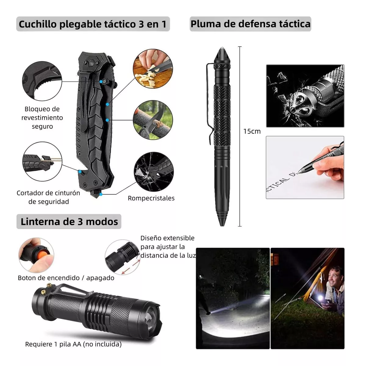 Foto 4 pulgar | Kit D Supervivencia Emergencia Completo P/senderismo Camping Eo Safe Imports Esi-12791-1 Multicolor