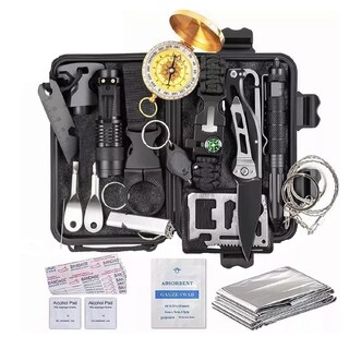Foto 1 | Kit De Supervivencia De Emergencia Para Camping Eo Safe Imports Esi-5378-1 Negro