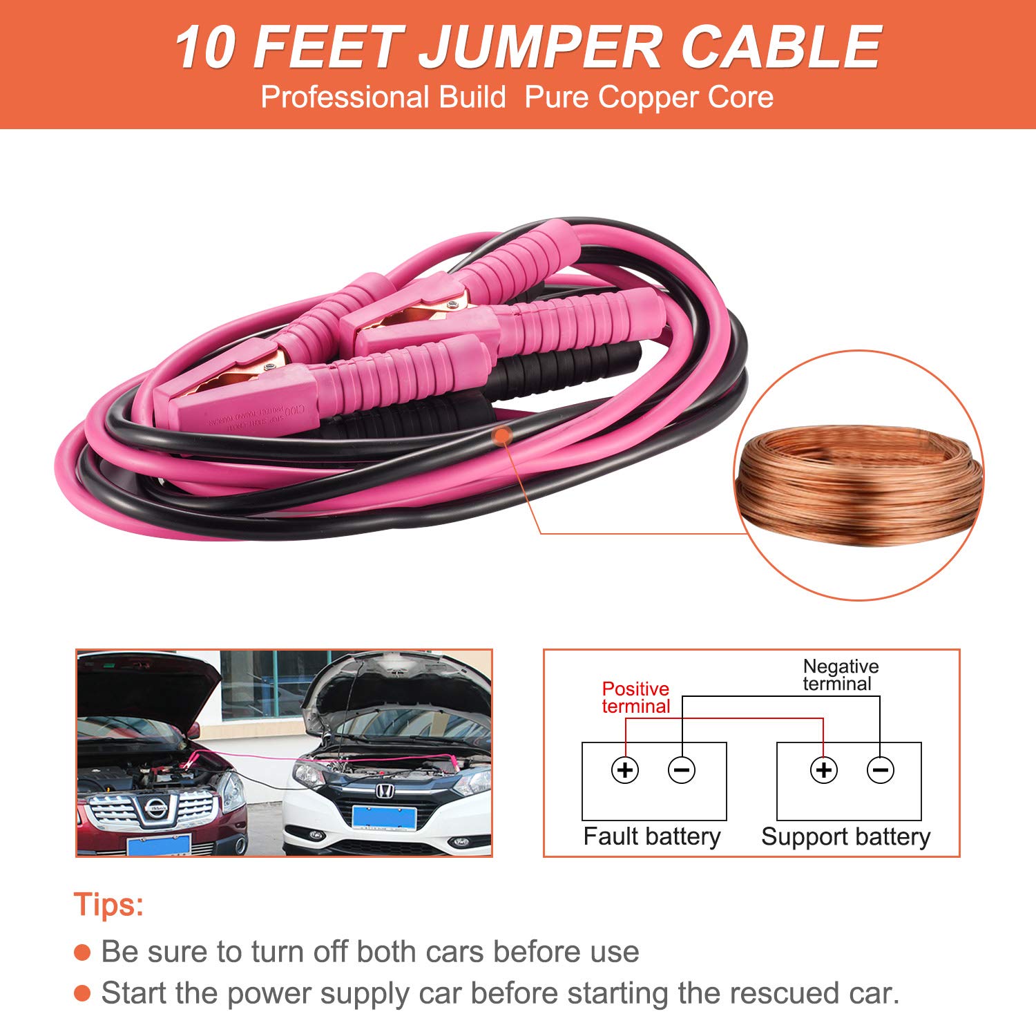 Foto 4 pulgar | Kit De Emergencia Para Coche Thinkwork Para Adolescente Y Mujer, Color Rosa - Venta Internacional.