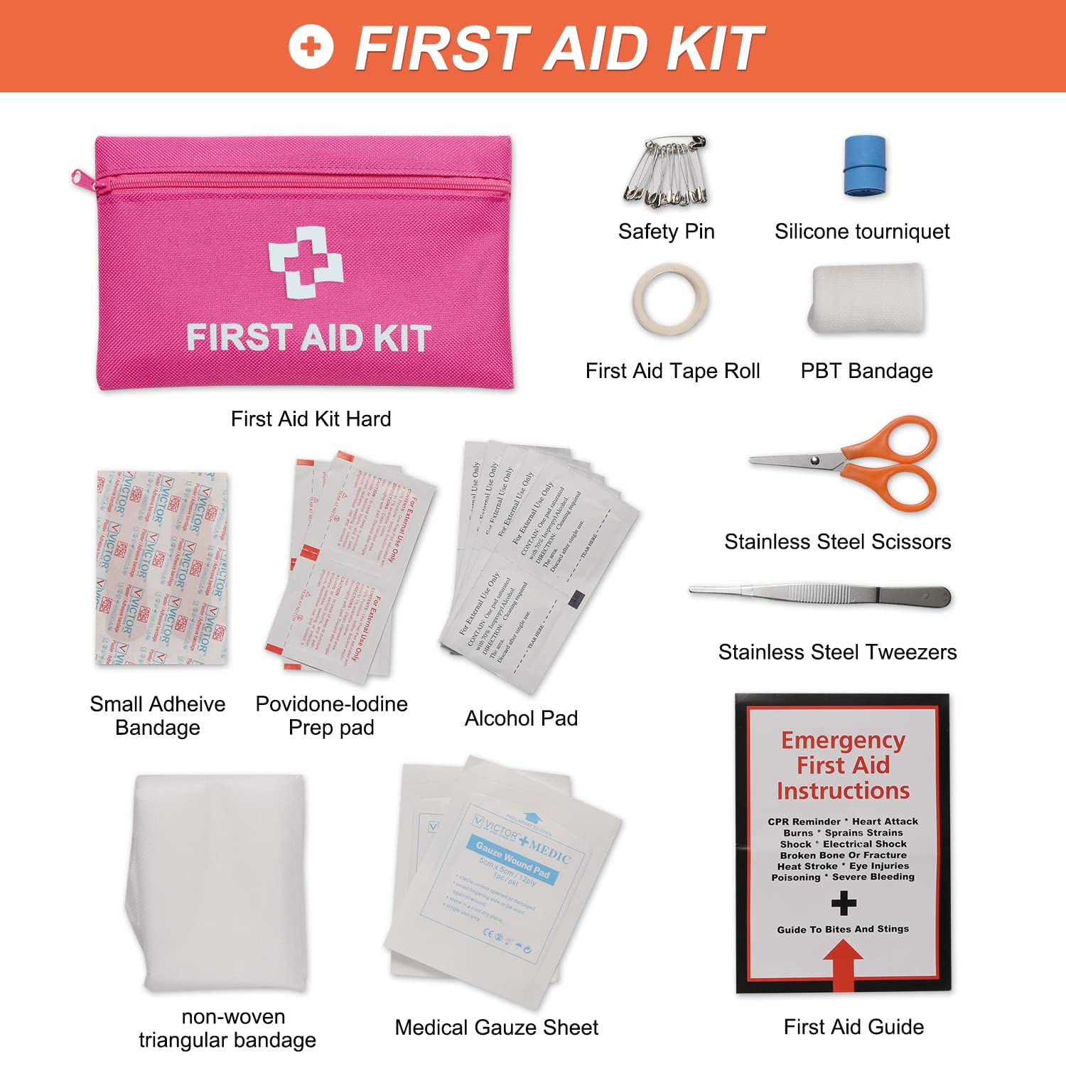 Foto 5 pulgar | Kit De Emergencia Para Coche Thinkwork Para Adolescente Y Mujer, Color Rosa - Venta Internacional.