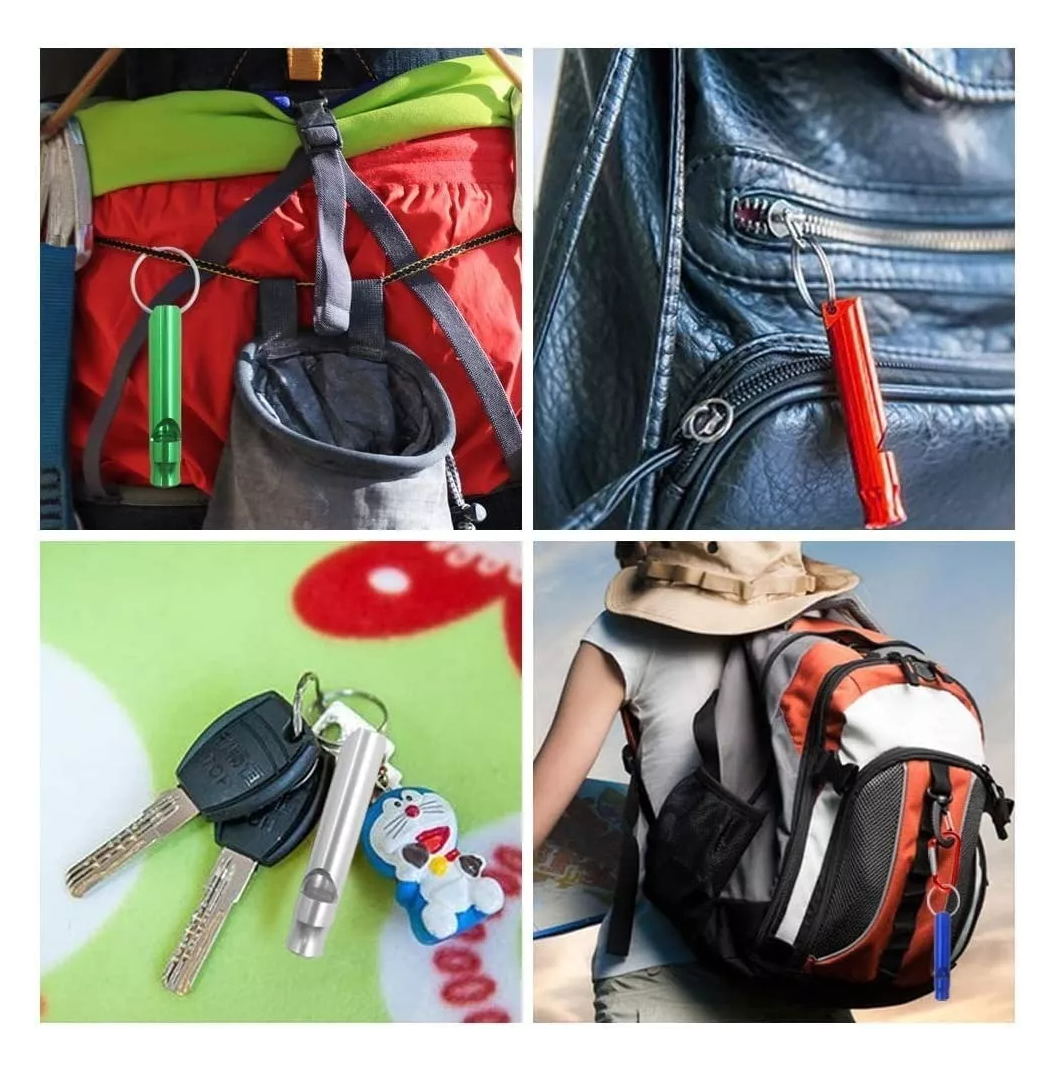 Foto 4 pulgar | Silbato De Auxilio Para Emergencia Y Supervivencia 10 Pzs, Multicolor