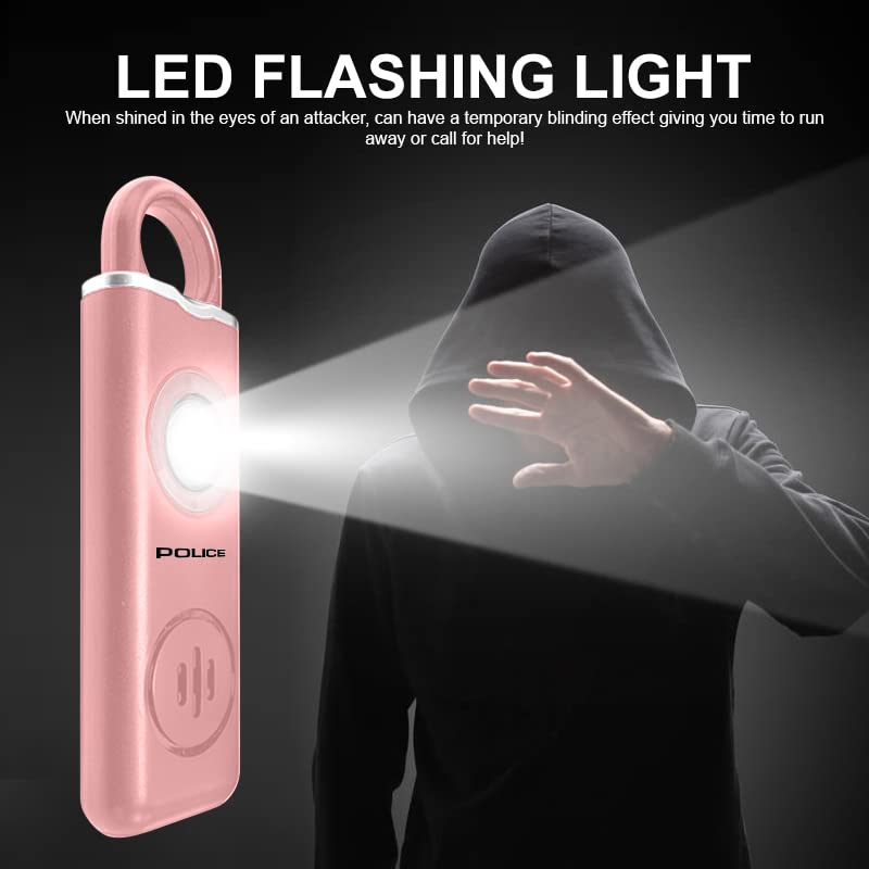 Foto 4 pulgar | Llavero Con Alarma Personal Police, 130 Db, Sirena Led, Color Rosa - Venta Internacional.