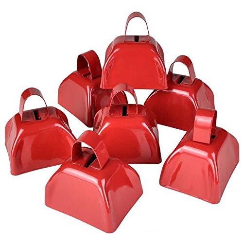 Cowbell Rhode Island Novelty Red Metal 12 Unidades - Venta Internacional.