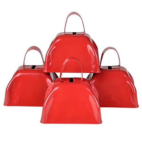 Foto 5 pulgar | Cowbell Rhode Island Novelty Red Metal 12 Unidades - Venta Internacional.