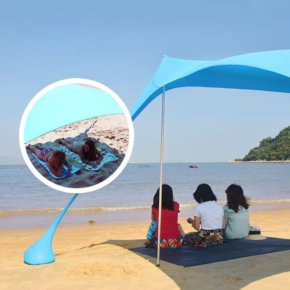 Foto 4 pulgar | Toldo Portátil Cjr Azul Plegable
