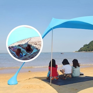 Foto 3 | Toldo Portátil Cjr Azul Plegable