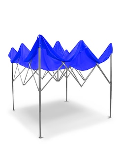 Foto 2 | Carpa Toldo 3x3m Plegable Azul