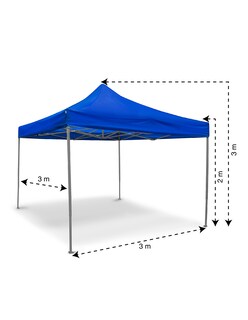 Foto 5 | Carpa Toldo 3x3m Plegable Azul