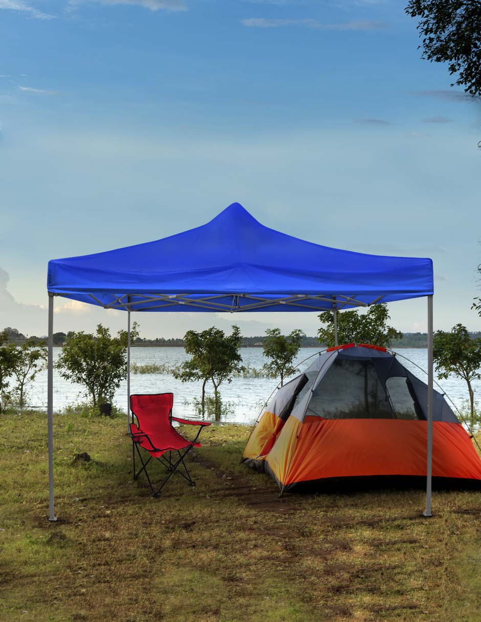 Foto 7 pulgar | Carpa Toldo 3x3m Plegable Azul