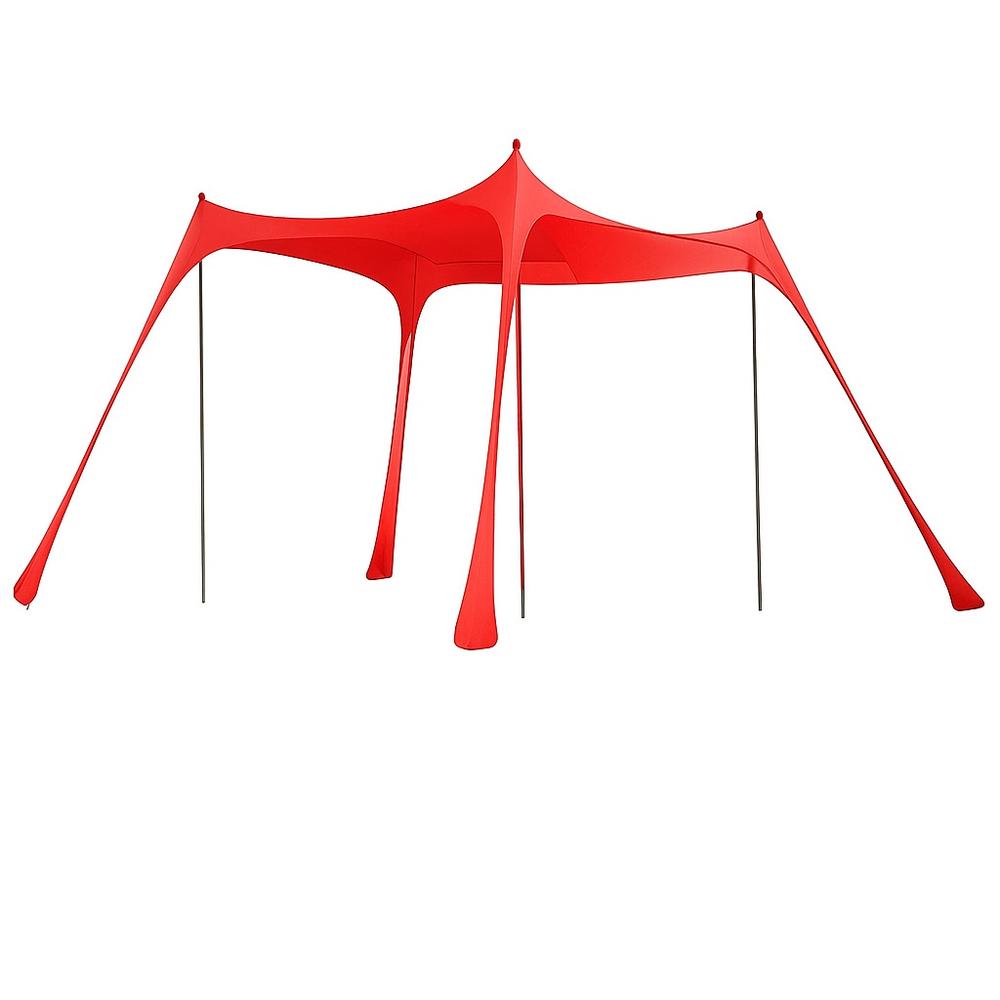 Toldo Sombra Para Playa Portatil 3x3 Fácil De Armar Upf+50