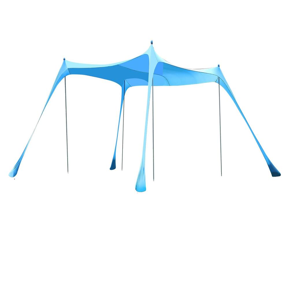 Toldo Sombra Para Playa Portatil 3x3 Fácil De Armar Upf+50