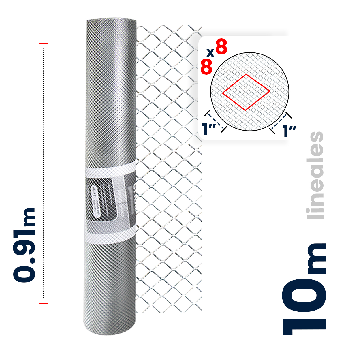 Foto 1 | Criba Galvanizada Akron  Ab 8x8 Long. 10 M