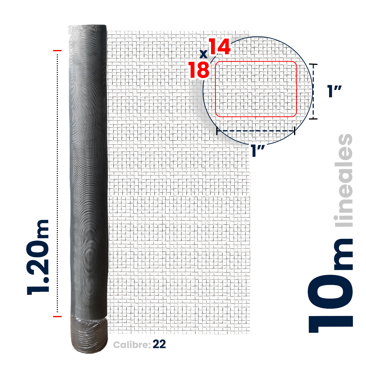 Foto 5 pulgar | Malla Mosquitera Akron Altura 1.20mts Rollo 10mts
