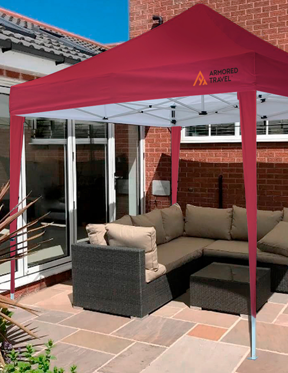 Foto 4 pulgar | Toldo tipo Carpa Plegable Impermeable Armored Travel 3 x 3 m Rojo