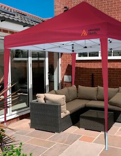 Foto 3 | Toldo tipo Carpa Plegable Impermeable Armored Travel 3 x 3 m Rojo