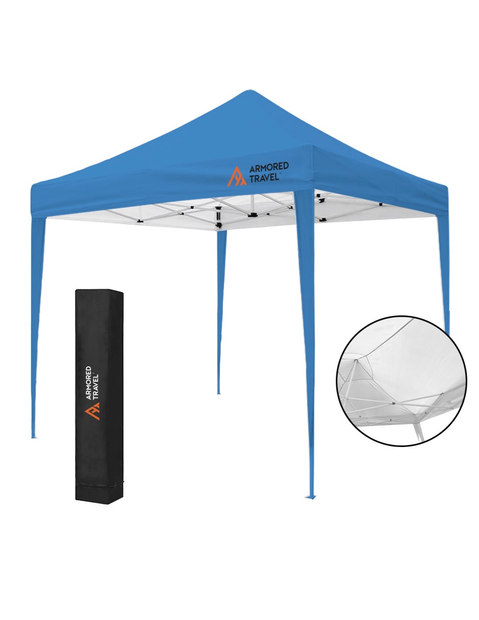 Toldo tipo Carpa Plegable Impermeable Armored Travel 3 x 3 m Azul