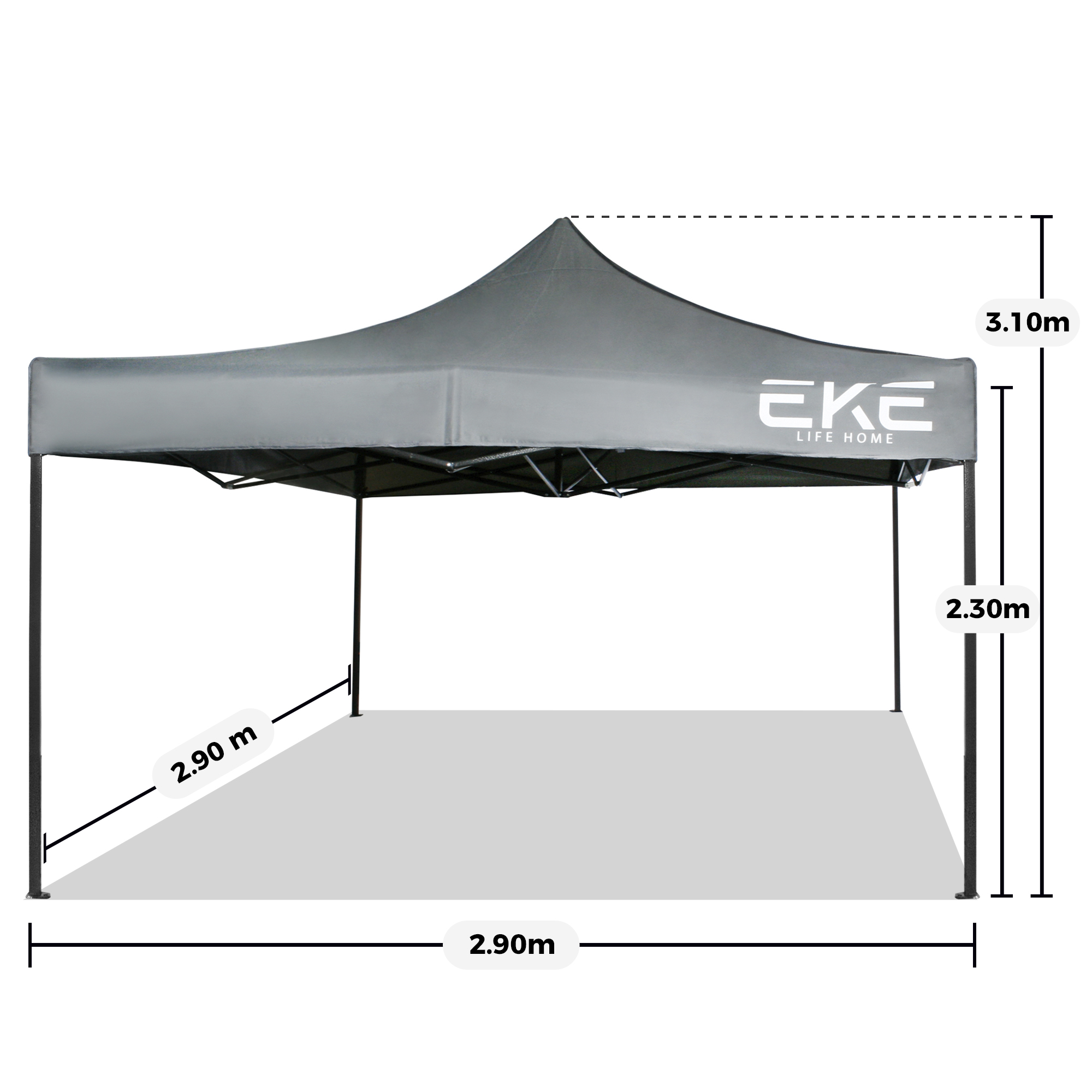 Foto 8 pulgar | Carpa Toldo de Lona Impermeable Eke Life Home  3m x 6m