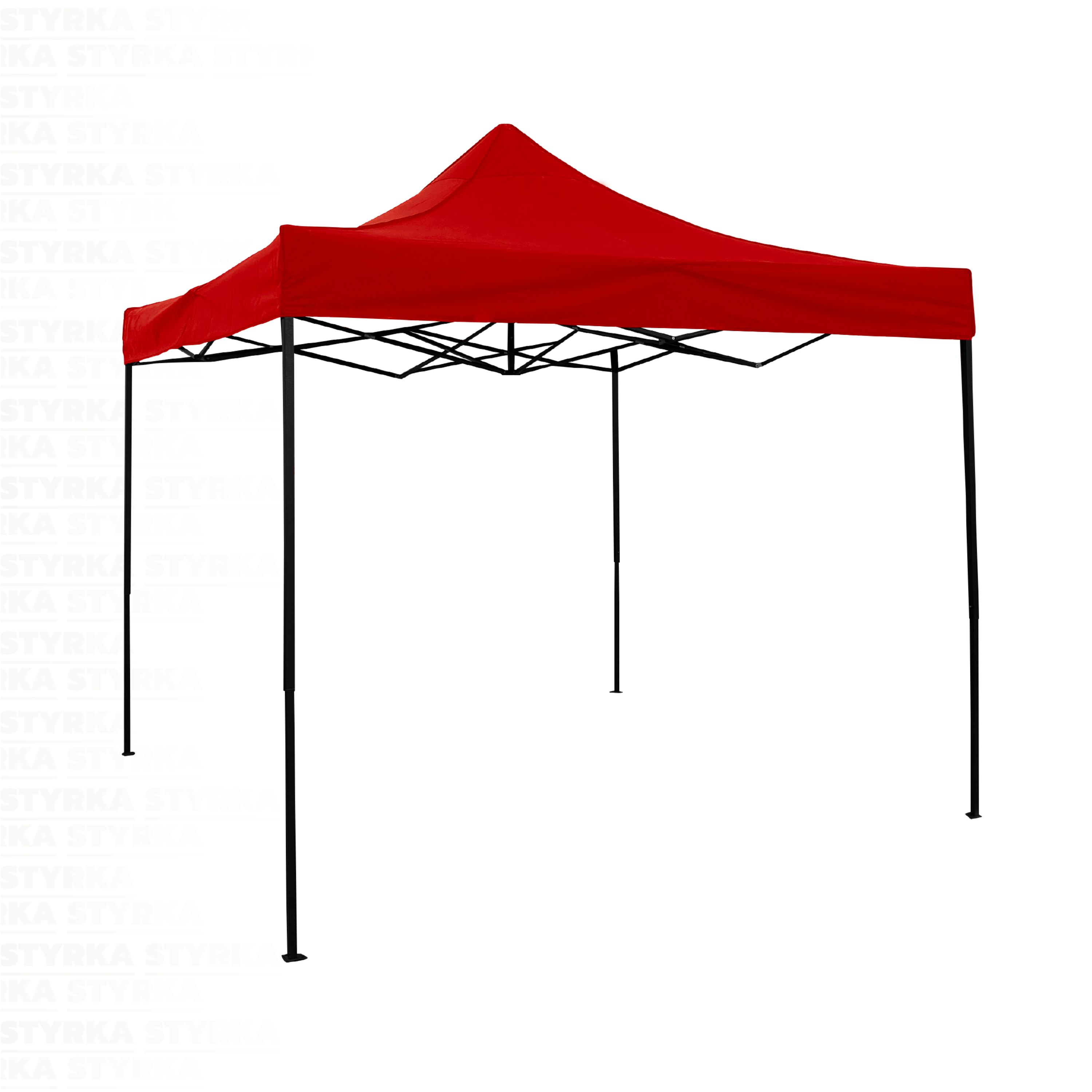 Carpa Toldo Plegable 3x3 Impermeable y Reforzado Styrka Rojo