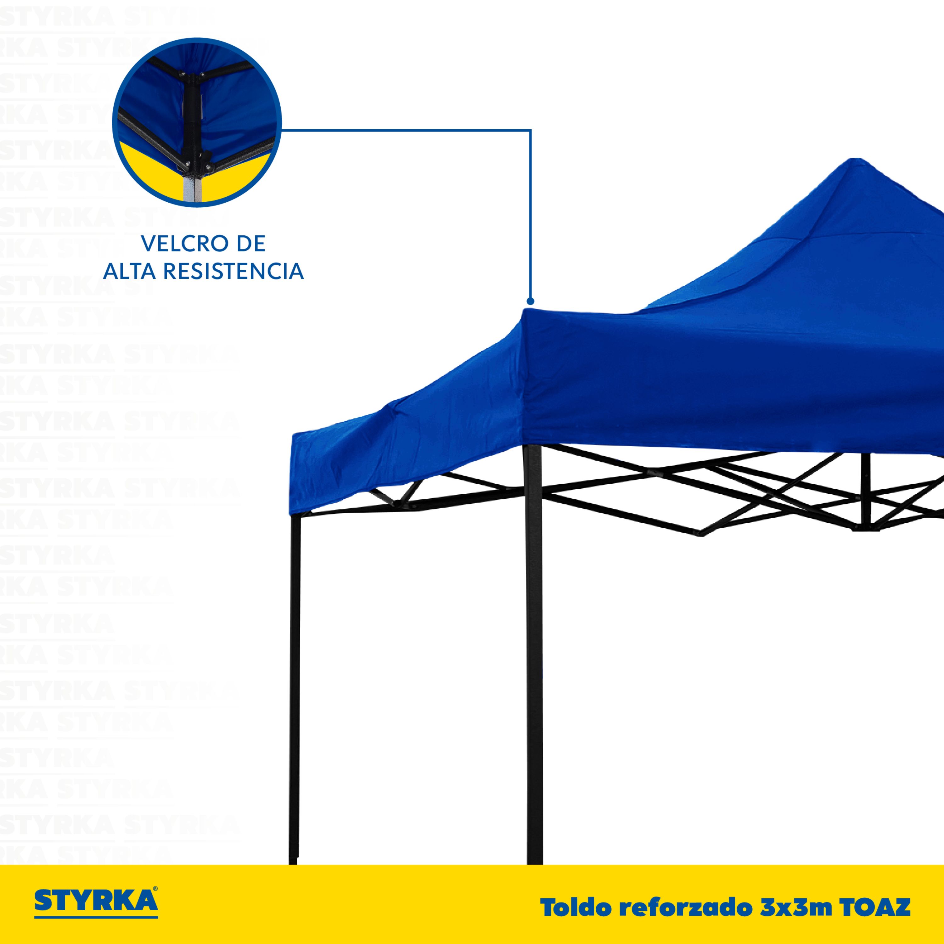 Foto 6 pulgar | Carpa Toldo Plegable 3x3 Impermeable y Reforzado Styrka Azul