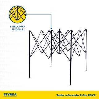 Foto 4 | Carpa Toldo Plegable 3x3 Impermeable y Reforzado Styrka Verde