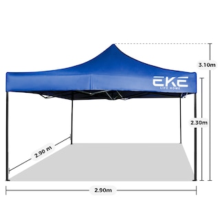 Foto 7 | Carpa Toldo EKE Life Home de Lona Impermeable para Jardín 3 X 3 m