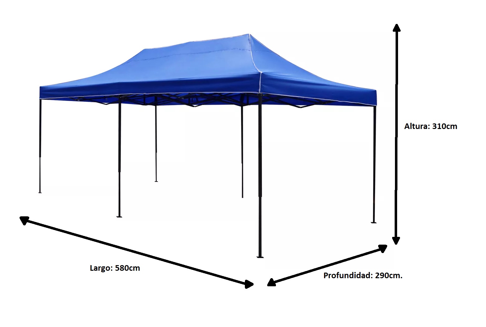 Foto 9 pulgar | Carpa Toldo de Lona EKE Life Home Impermeable 3  X 6 m