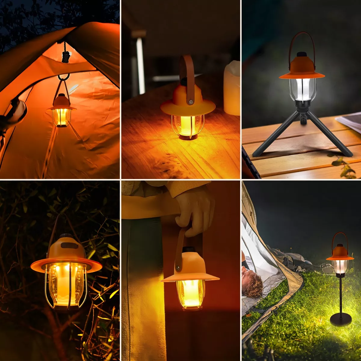 Foto 4 pulgar | Luz de Camping Eo Safe Imports ESI-10504 Naranja Portátil Impermeable