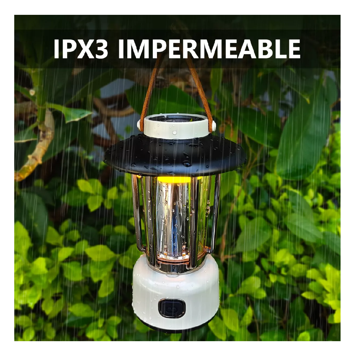 Foto 4 pulgar | Linterna de Camping Apunol con Luz Blanca y Cálida Resistente al Agua y con Función de Carga USB