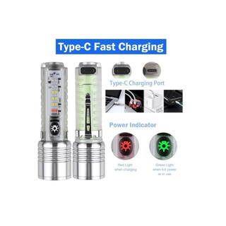 Foto 2 | Lampara Recargable Linterna Camping Potente Led Luminoso Eo Safe Imports Esi-13897 Plata