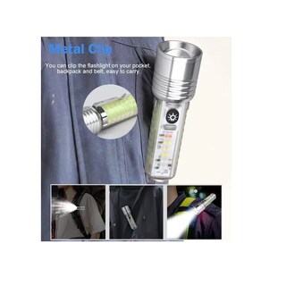 Foto 4 | Lampara Recargable Linterna Camping Potente Led Luminoso Eo Safe Imports Esi-13897 Plata