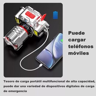 Foto 4 | Lámpara De Cabeza Led Minera Recargable Accesorios Tacticos Eo Safe Imports Esi-13896 Multicolor