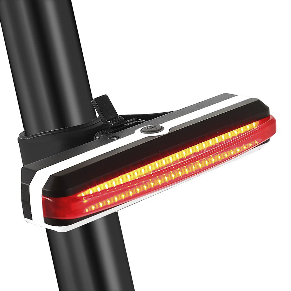 Luz Trasera para Bicicleta Redlemon 79477 Negro con Leds de Dos Colores Impermeable de Batería Recargable