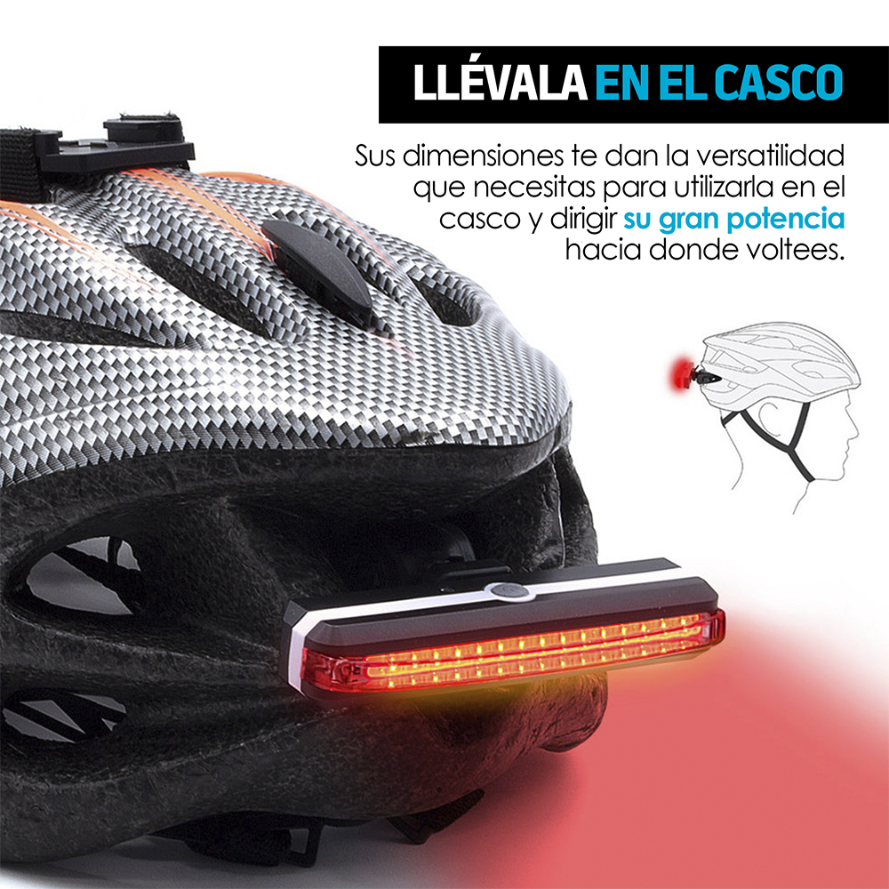 Foto 8 pulgar | Luz Trasera para Bicicleta Redlemon 79477 Negro con Leds de Dos Colores Impermeable de Batería Recargable