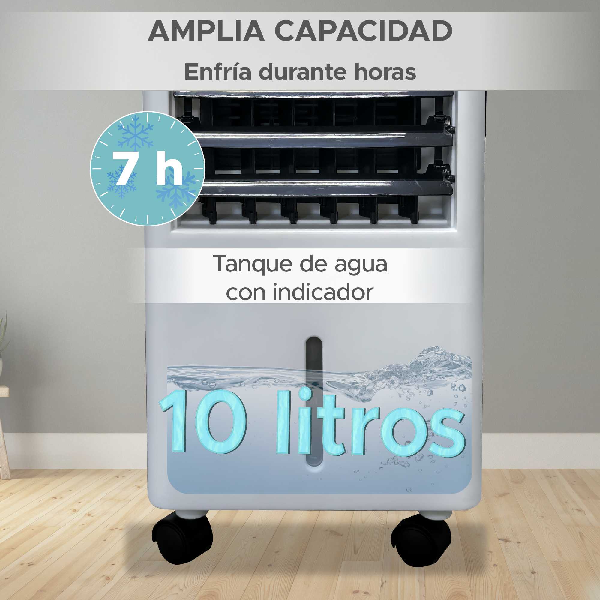 Foto 8 pulgar | Enfriador De Aire Evaporativo Sky Care 10l - 3 En 1: Enfría, Humidifica Y Purifica.