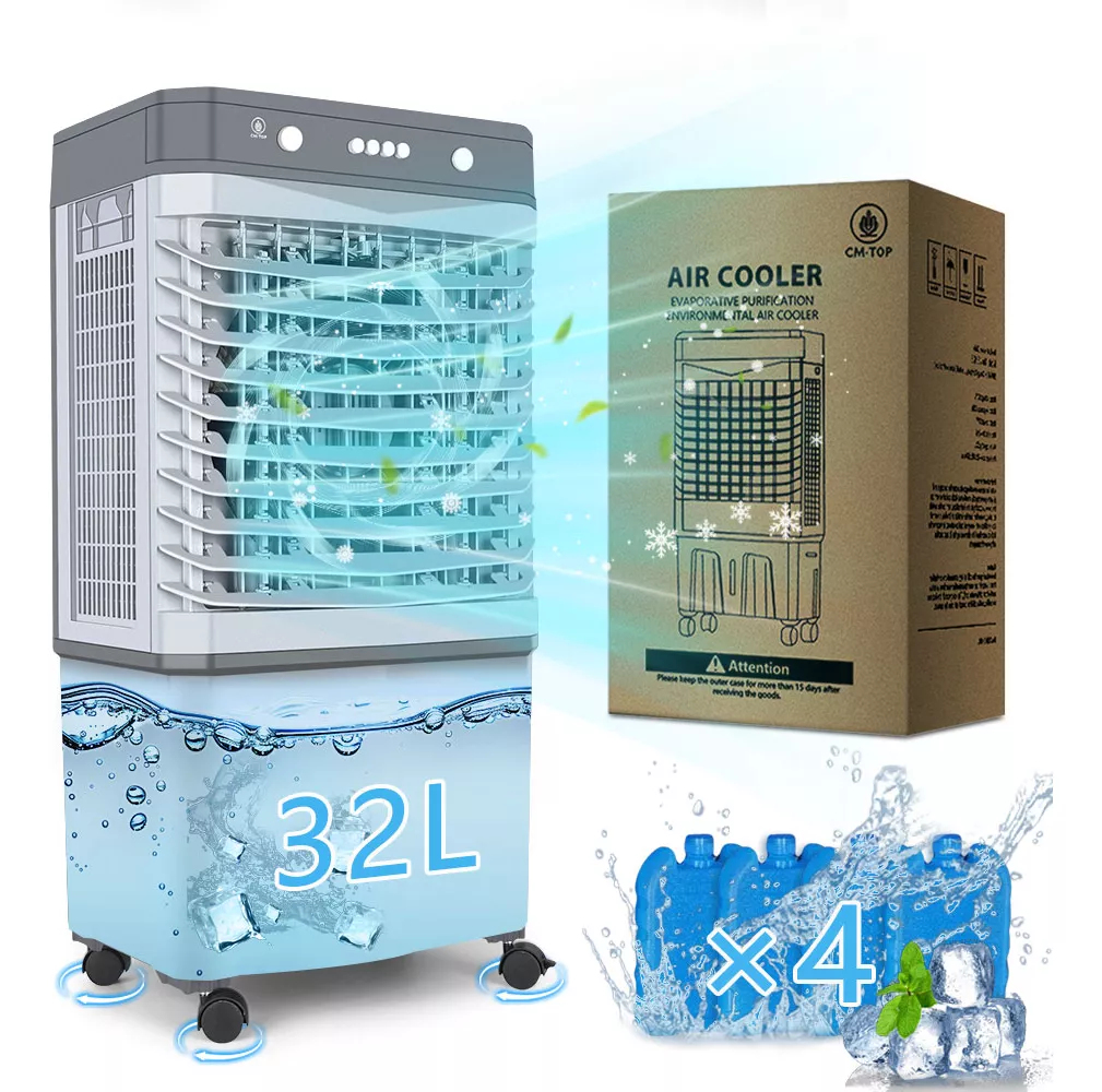 Cooler Portátil Enfriador de Aire Evaporativo Portátil 3 Velocidades