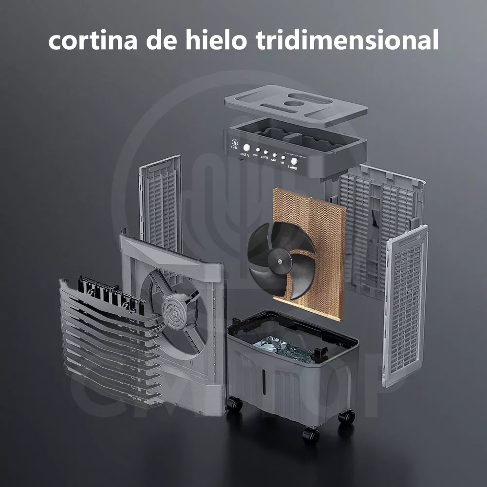 Foto 4 pulgar | Cooler Portátil Enfriador de Aire Evaporativo Portátil 3 Velocidades