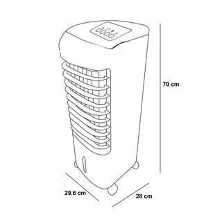 Foto 7 | Enfriador de Aire Portátil con Wifi y Depósito de Agua de 10 L