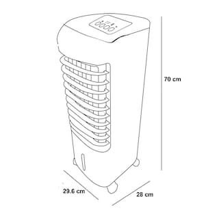 Foto 6 | Enfriador de Aire Portátil Dace Dal1b-1016ad 3 Niveles 10lt LED con Control Remoto