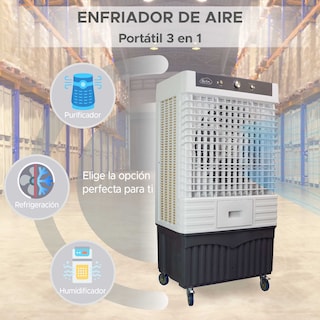 Foto 3 | Enfriador Evaporativo 140 l Portátil y Potente Ideal para Eventos al Aire Libre y Espacios Amplios